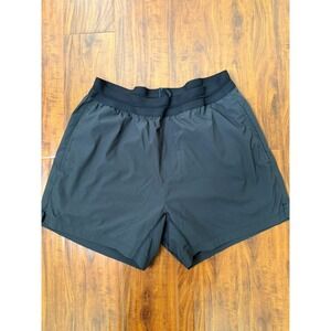 Rhone Shorts Mens Large Black Athletic Running Lined Drawstring Quick Dry Gym
